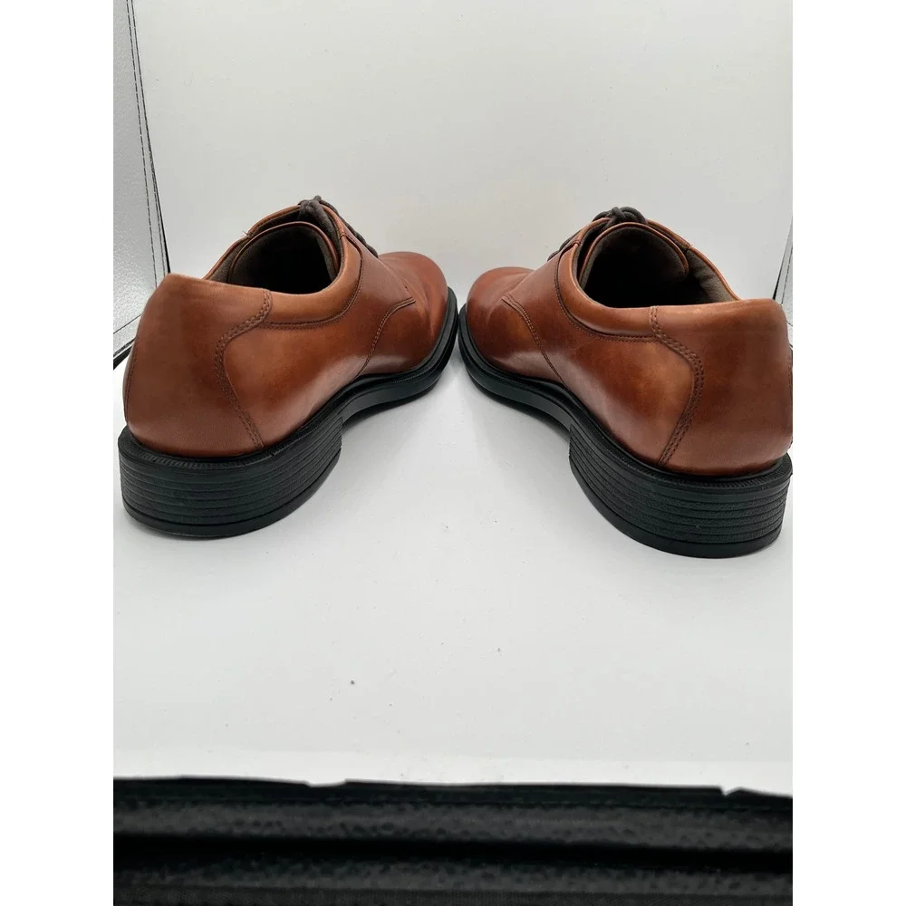 Rockport Dressports Men Sz 13W Tan Leather Derby Shoes Plain Toe Oxford CH3744